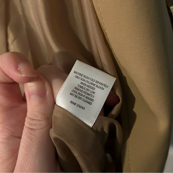 New York & Company camel tan trench coat - Picture 10 of 11